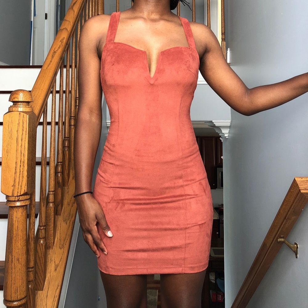 🧡RUST ORANGE BODYCON DRESS🧡